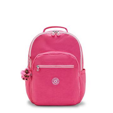 Kipling Seoul Large 15" Backpack Laptop Veske Rosa | NO 1565LI